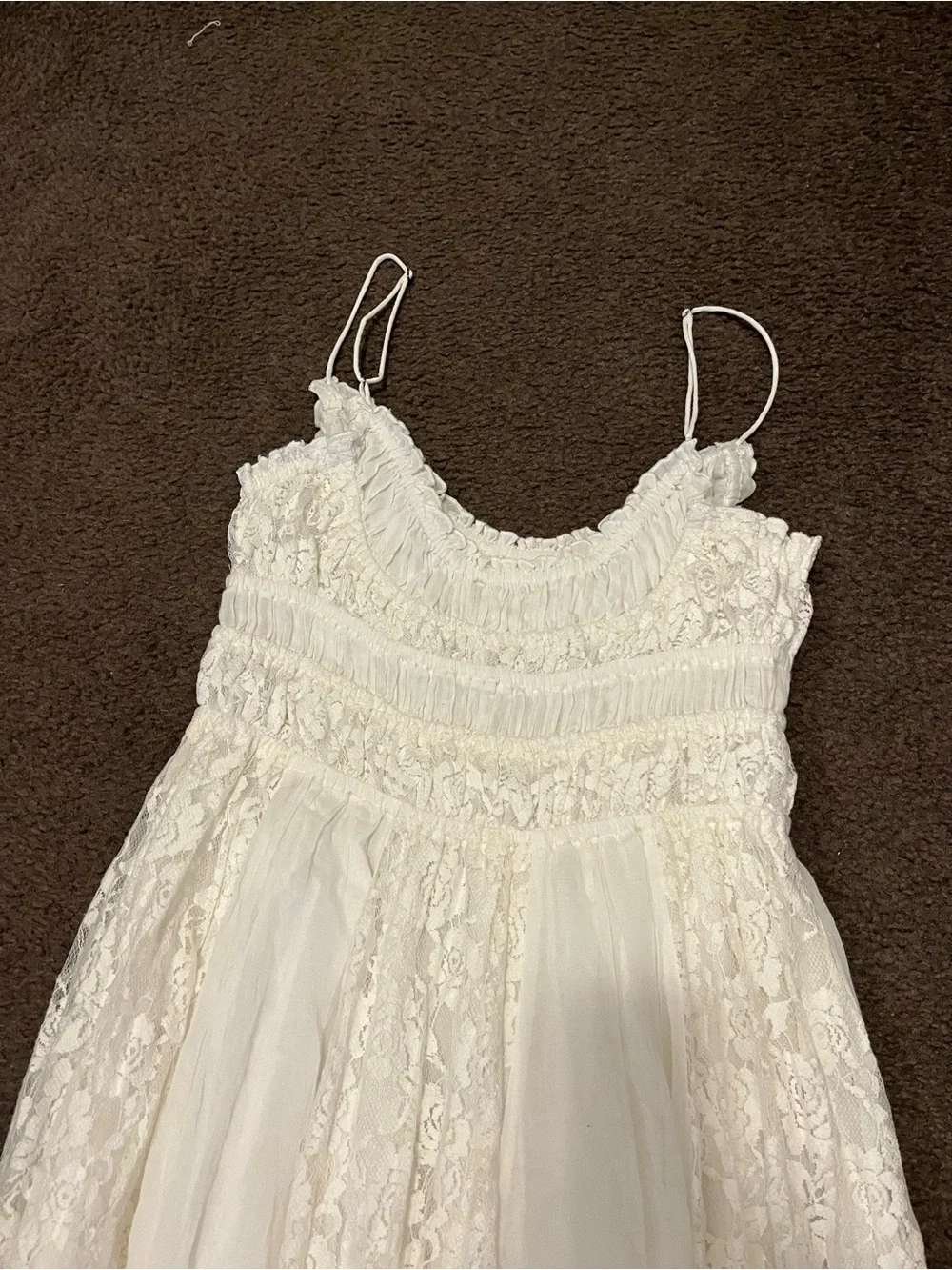 Free People Ciella Floral Lace Milkmaid Maxi Dress - Picture 12 of 12